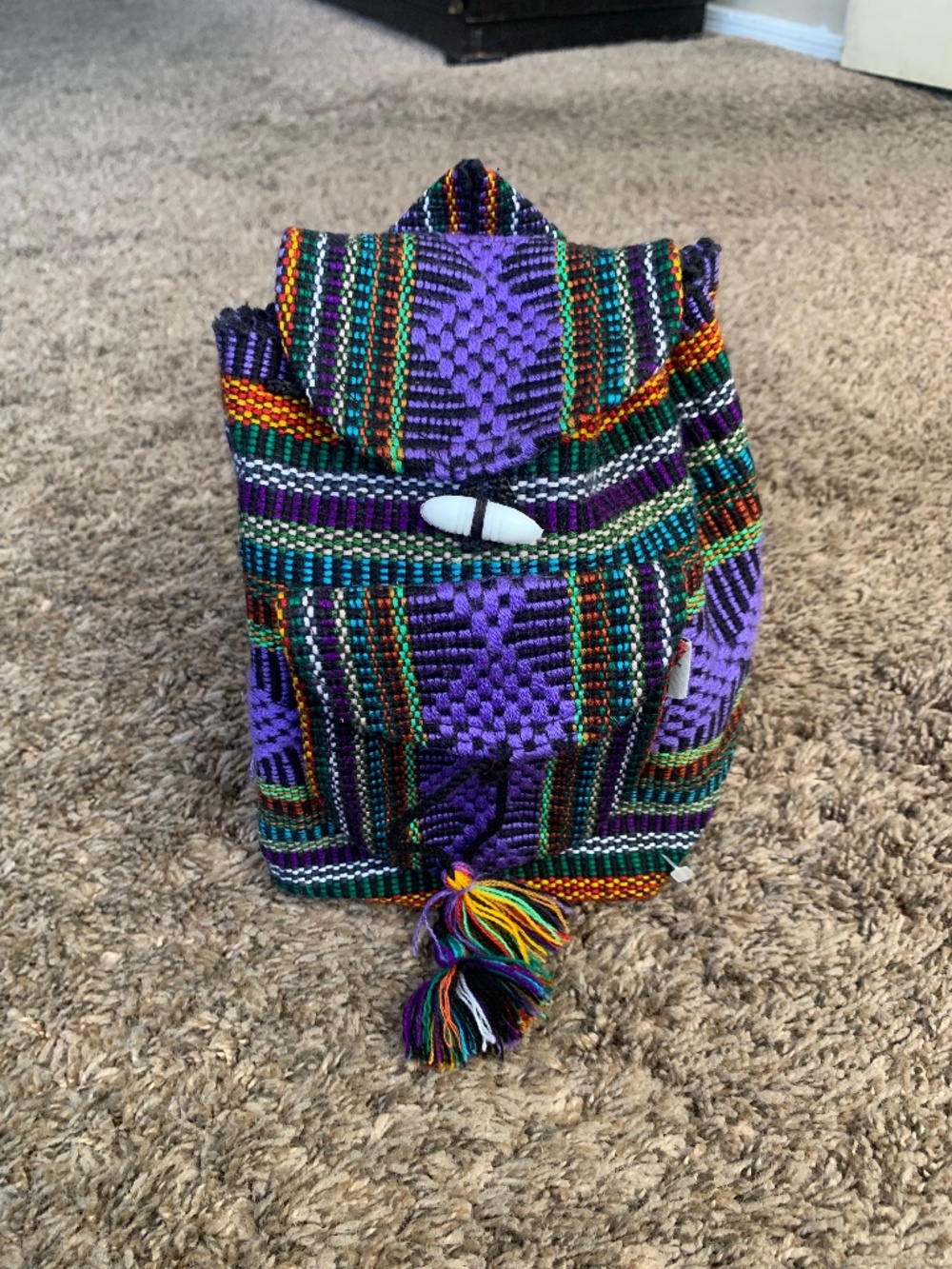 Artesanias Lillo Baja Tapestry Boho Hippie Backpack Purse Small Colorful